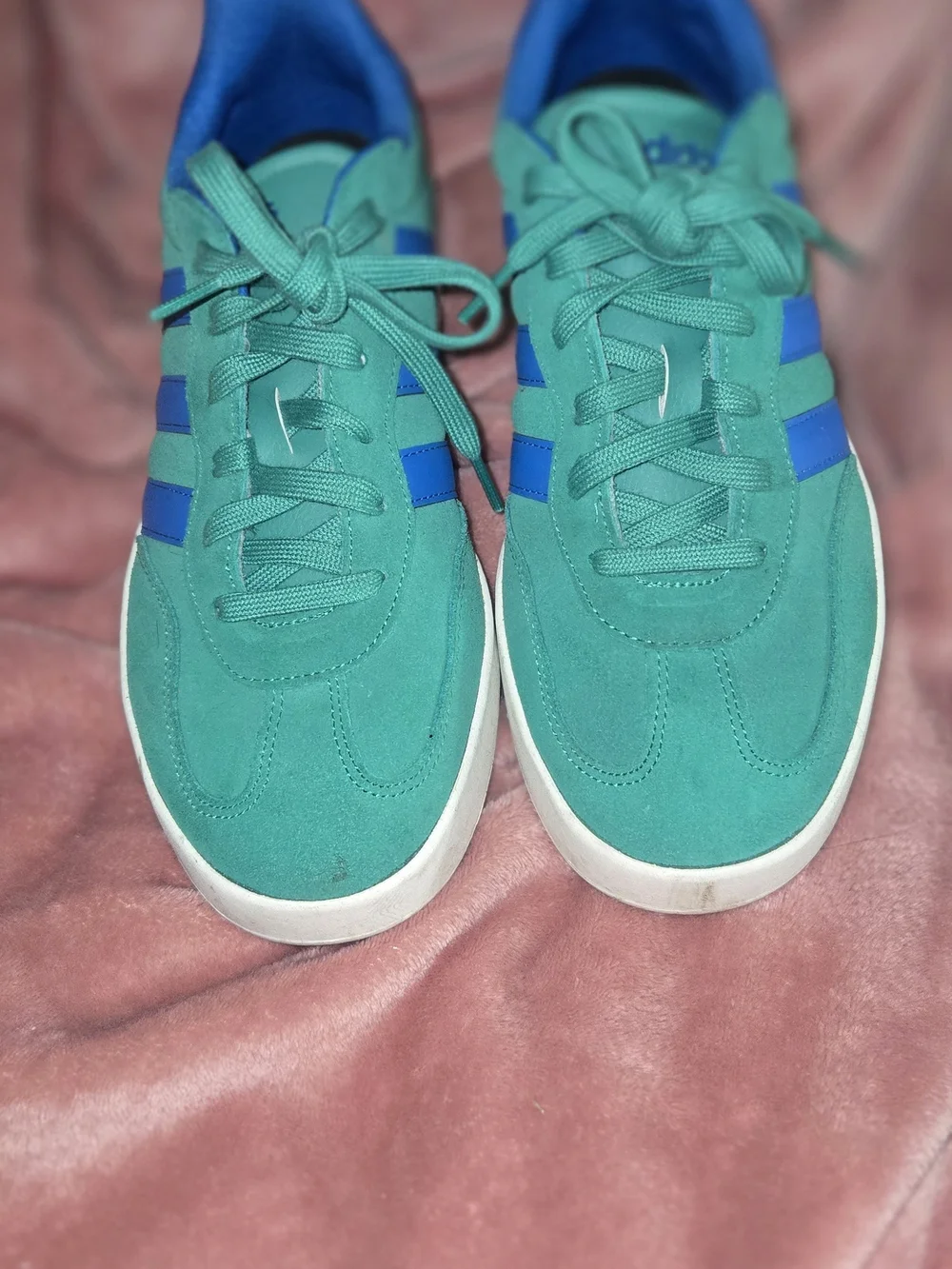 Men Adidas Teal & Blue Sneakers